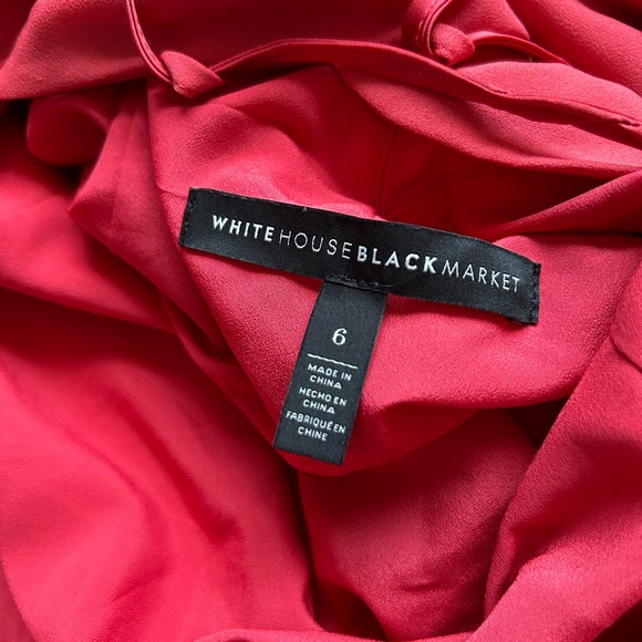 White House Black Market Coal Lace Up Back Maxi Dress - Picture 14 of 14